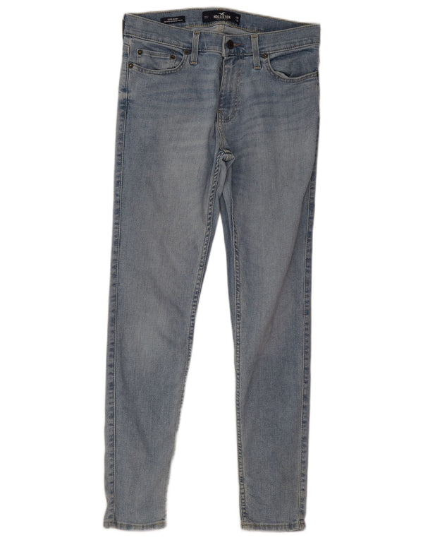 Hollister Mens Super Skinny Jeans W30 L30 Azul Algodão