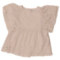 Blusa Zara Meninas Top 6-7 Anos Algodão Branco
