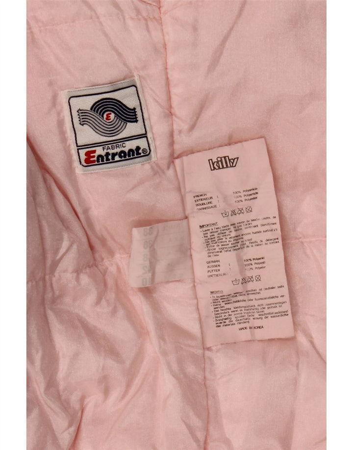 Jaqueta de esqui feminina com capuz Killy UK 10 pequeno bloco colorido multicolorido