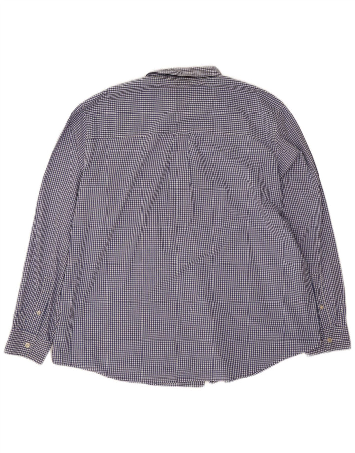 Camisa masculina Chaps 2XL algodão xadrez azul