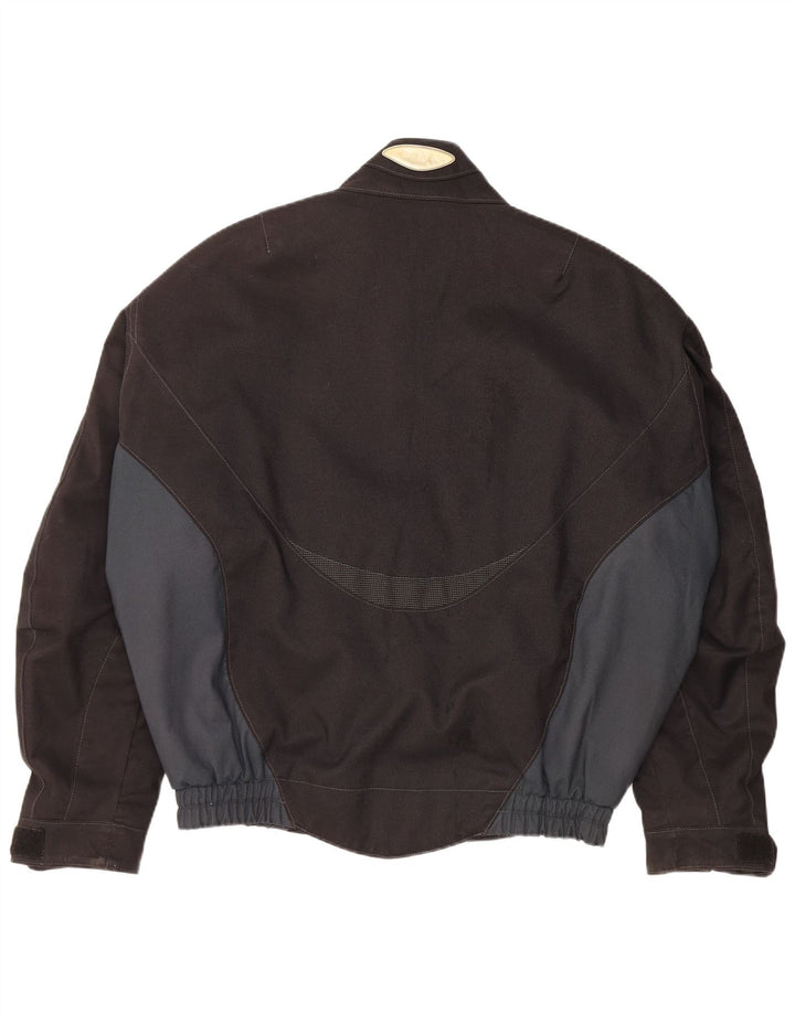 Jaqueta masculina Clover para motociclista UK 40 grande bloco colorido preto