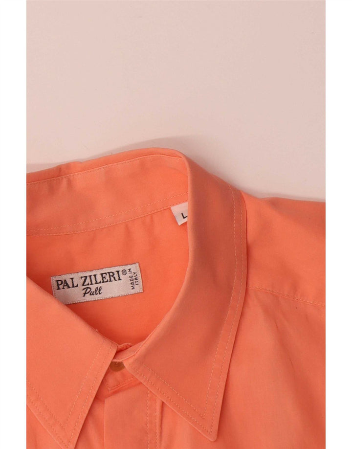 Camisa masculina de manga curta Pal Zileri grande rosa