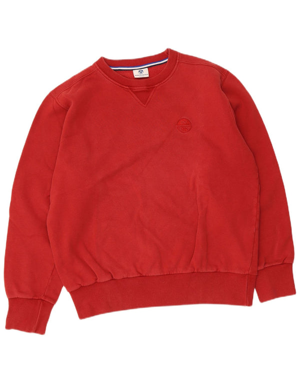 North Sails moletom masculino jumper grande algodão vermelho