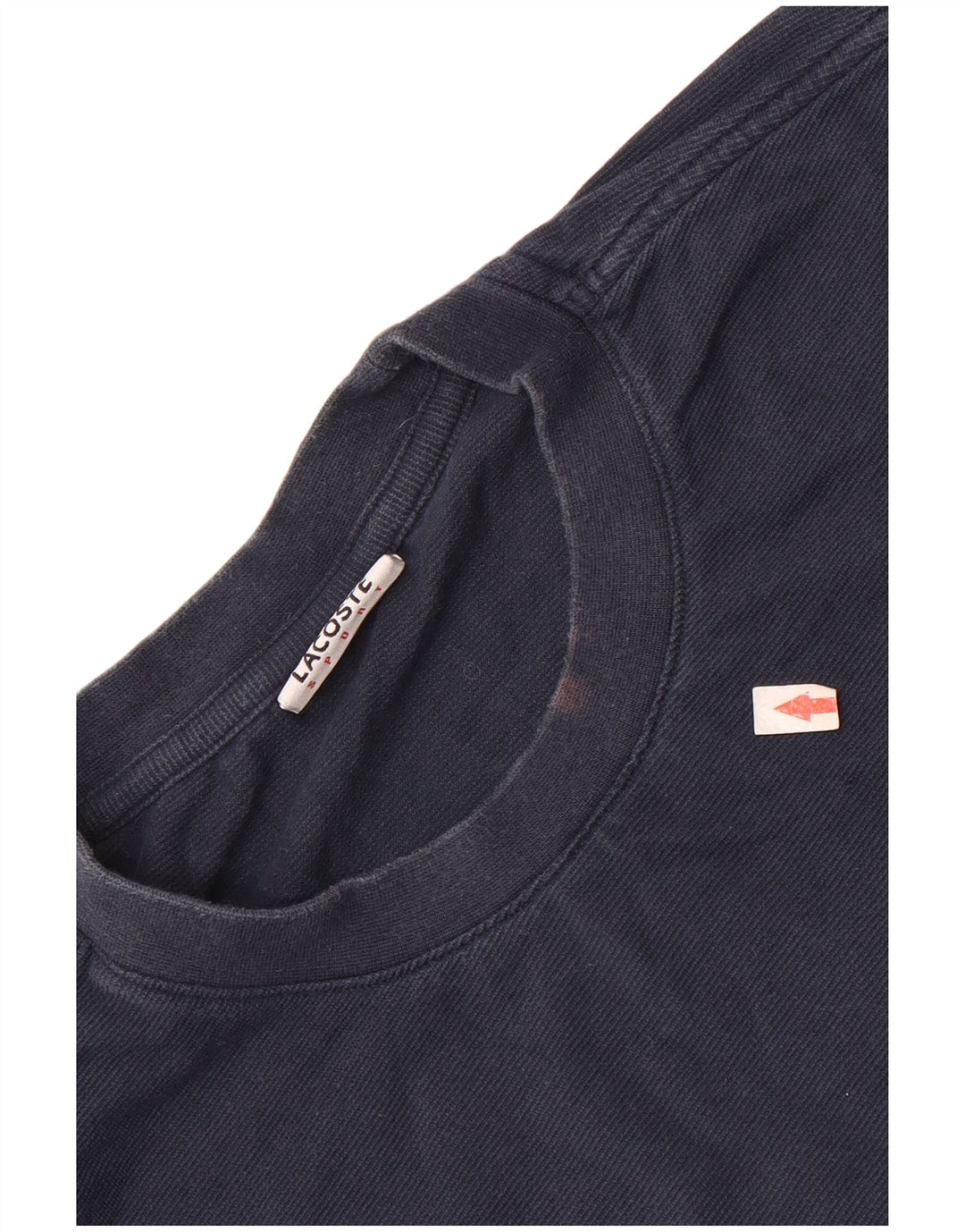 Camiseta masculina Lacoste tamanho superior 3 pequeno algodão azul marinho