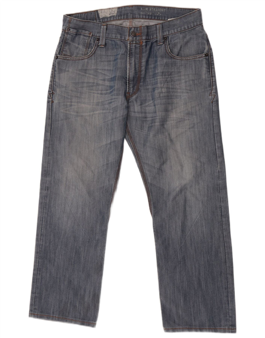 Calça jeans masculina Levi's 514 Slim Straight W36 L29 azul algodão