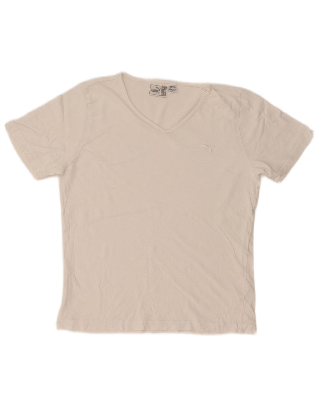 Camiseta feminina Puma UK 14 médio algodão branco