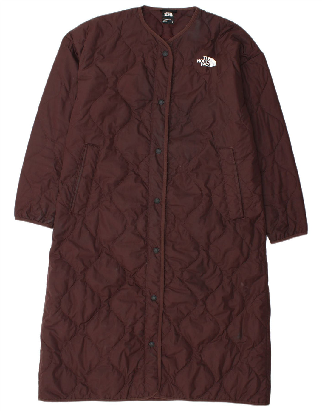 Sobretudo acolchoado oversized feminino The North Face UK 14 marrom médio