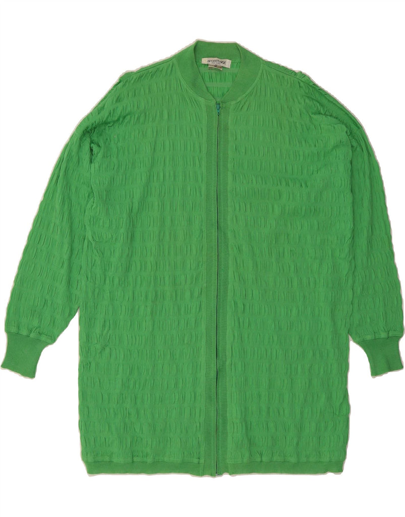 SPORTMAX Womens Oversized Longline Cardigan Sweater UK 14 Medium Green Vintage Sportmax and Second-Hand Sportmax from Messina Hembry 