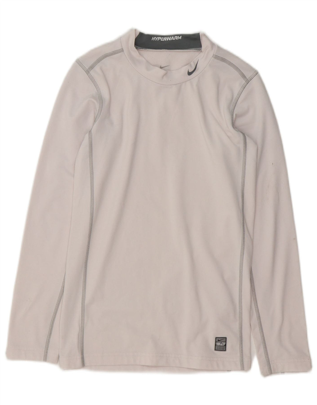 Top Nike Boys Dri Fit manga comprida 13-14 anos XL branco poliéster