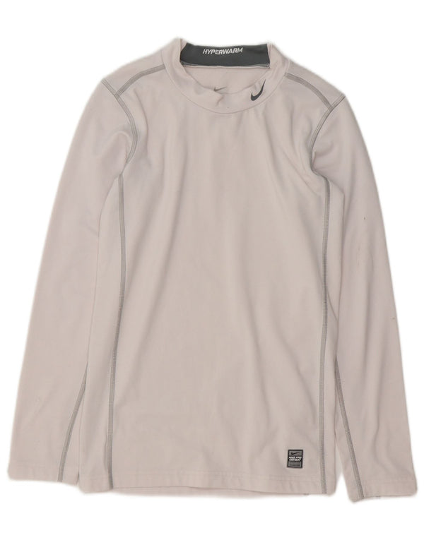 Top Nike Boys Dri Fit manga comprida 13-14 anos XL branco poliéster