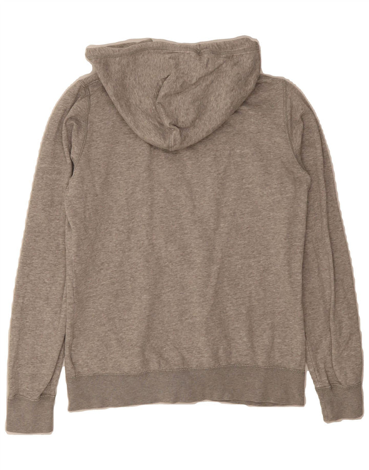 NIKE Womens Graphic Zip Hoodie Sweater UK 14 Medium Grey Cotton Vintage Nike and Second-Hand Nike from Messina Hembry 
