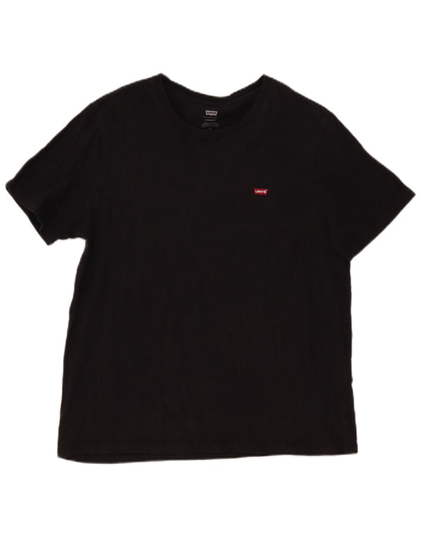 Levi's Mens Standard T-Shirt Top Large Black Cotton