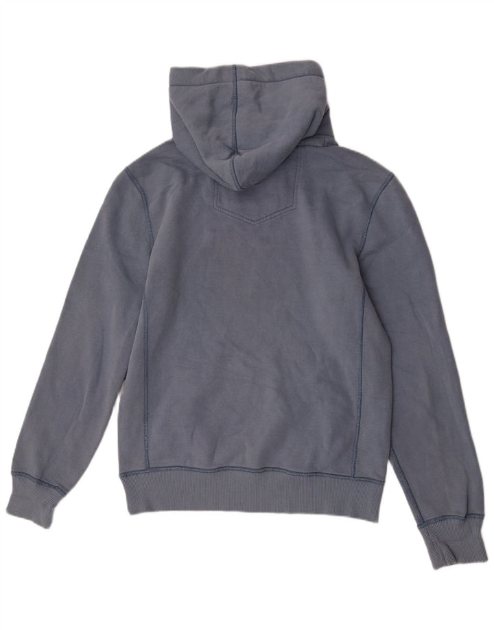 Suéter com capuz gráfico masculino Fat Face pequeno azul