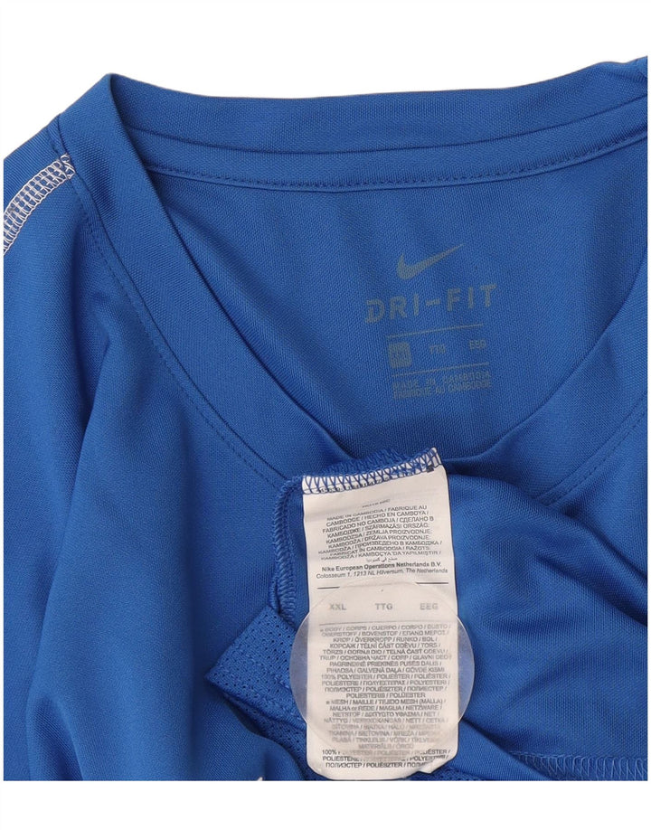 Camiseta masculina Nike Dri Fit Top 2XL poliéster azul