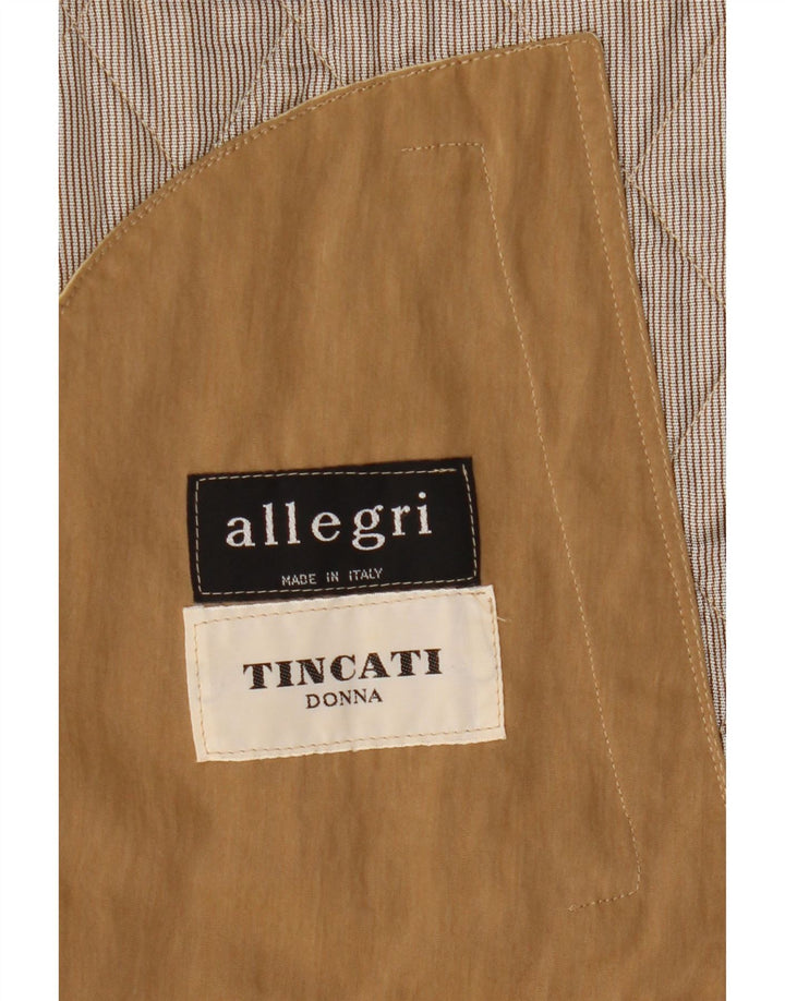 Colete acolchoado feminino Allegri UK 14 médio bege