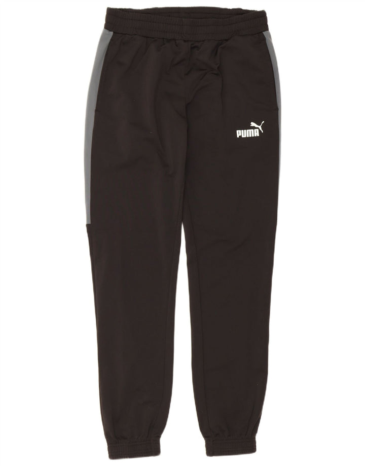 Calça esportiva masculina Puma Joggers médio preto colorblock poliéster