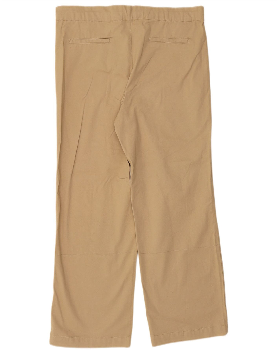 ZARA Calça feminina reta casual pequena W26 L29 algodão bege