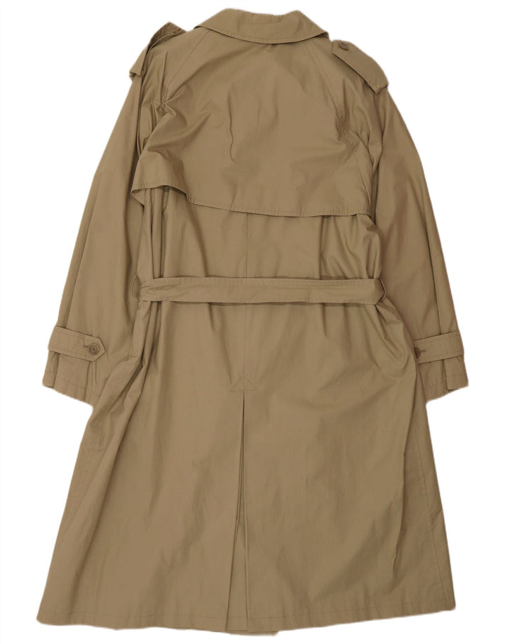 Casaco Trench Oversized Feminino Ombraluce Reino Unido 14 Médio Bege Algodão