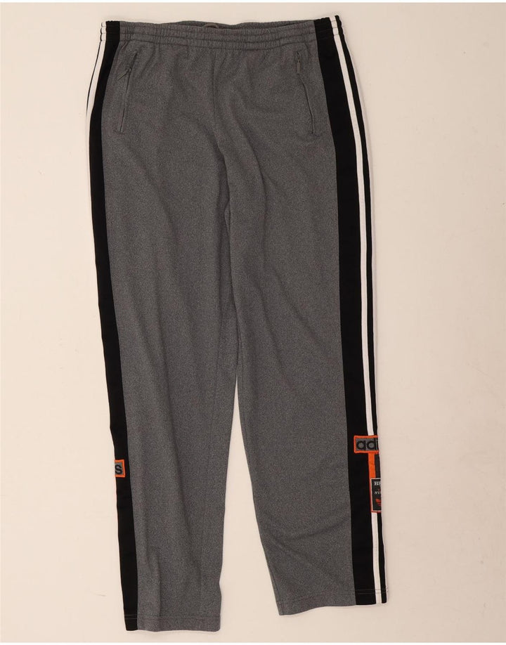 Calça Adidas Masculina Graphic Treino Grande Cinza Colorblock Poliéster