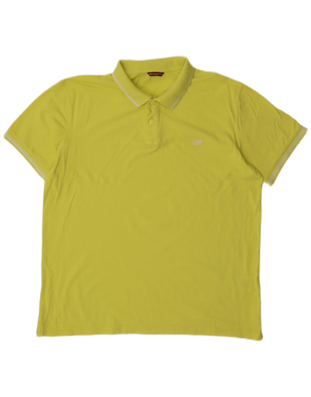 Camisa polo masculina CARRERA 2XL algodão amarelo