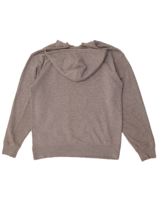 Zara Mens Hoodie Jumper Médio Cinza Poliéster