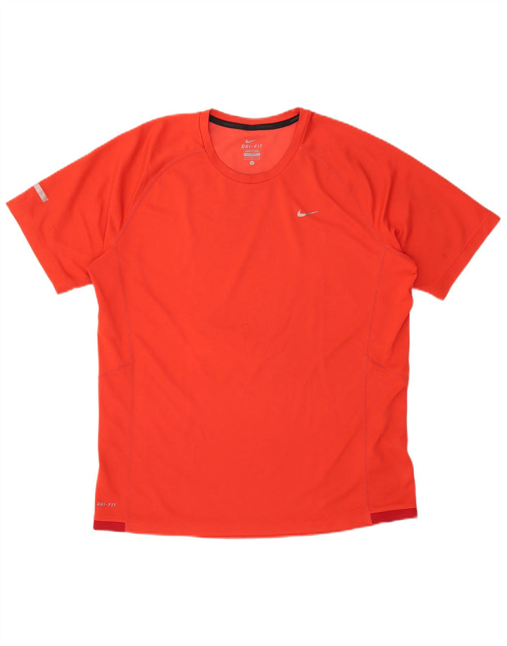 Camiseta masculina NIKE Dri Fit grande poliéster vermelho