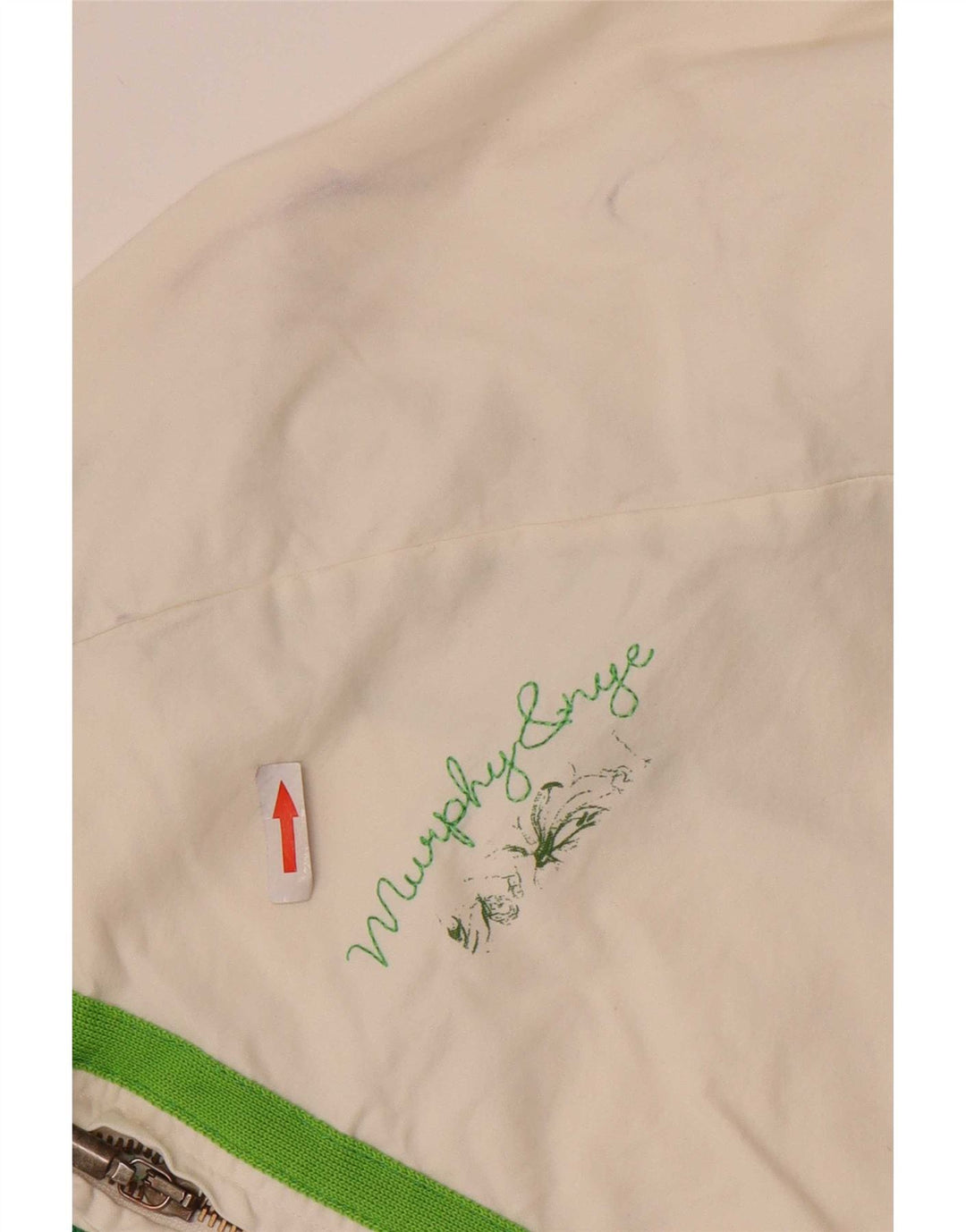 Jaqueta Bomber Feminina Murphy & Nye Reino Unido 16 Grande Algodão Branco
