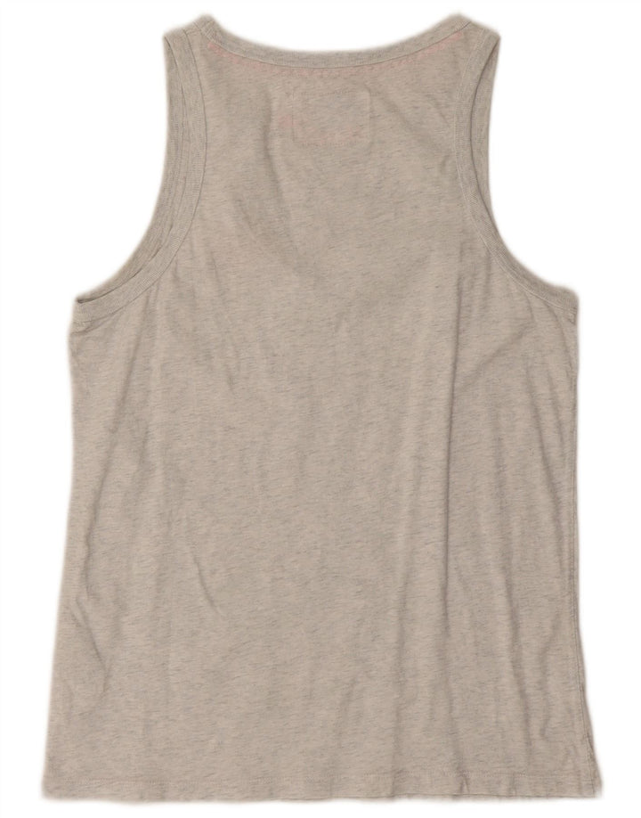 Colete masculino Superdry grande algodão cinza