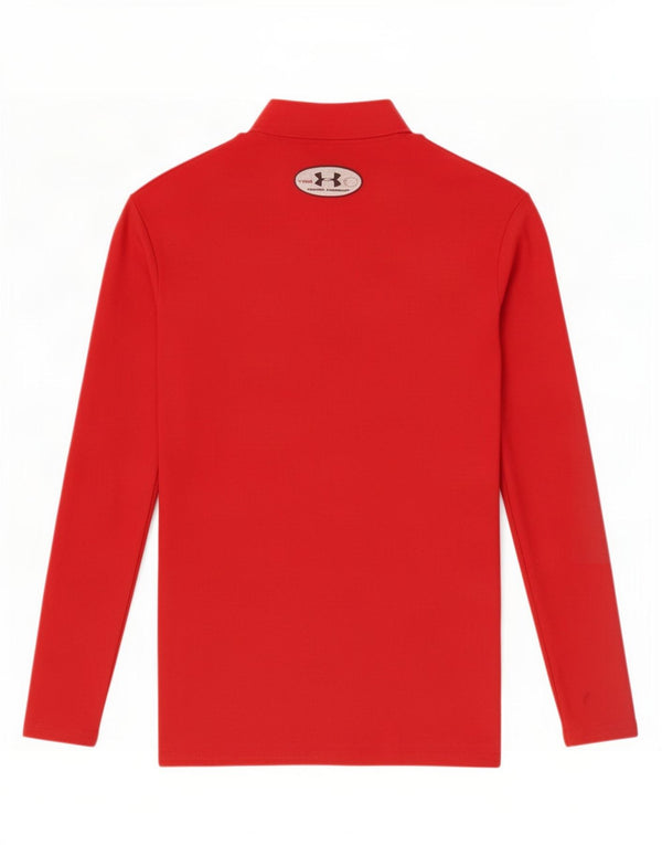 Under Armour Meninas Top Manga Comprida 11-12 Anos Vermelho Nylon