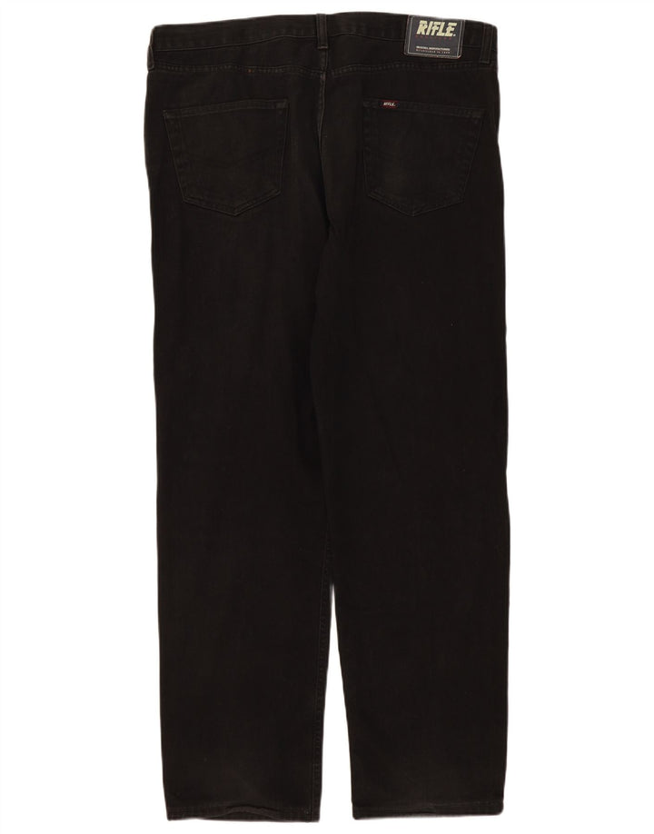Rifle Masculino Jeans Reto W40 L31 Algodão Preto