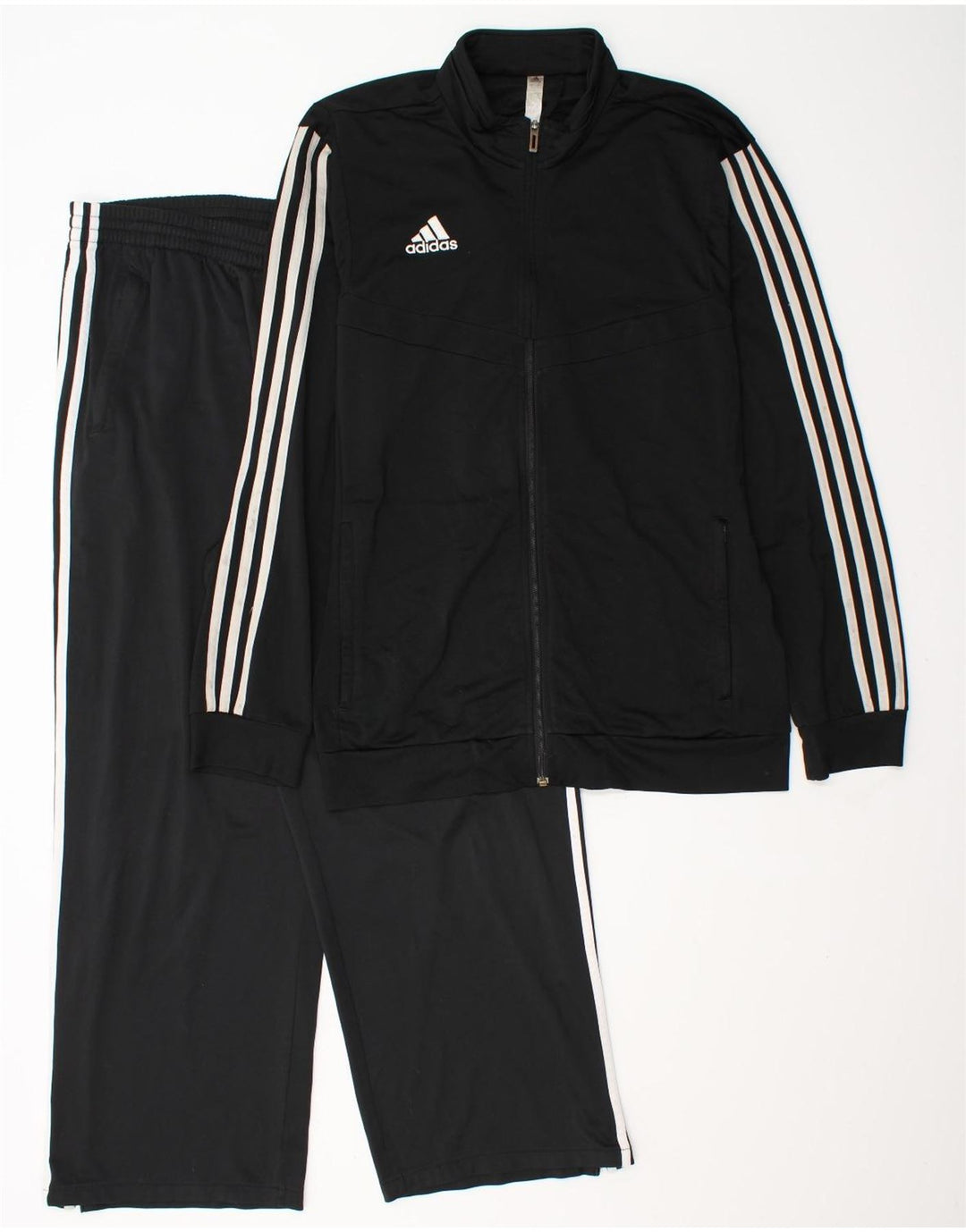 Adidas Mens Full Tracksuit Grande Poliéster Preto