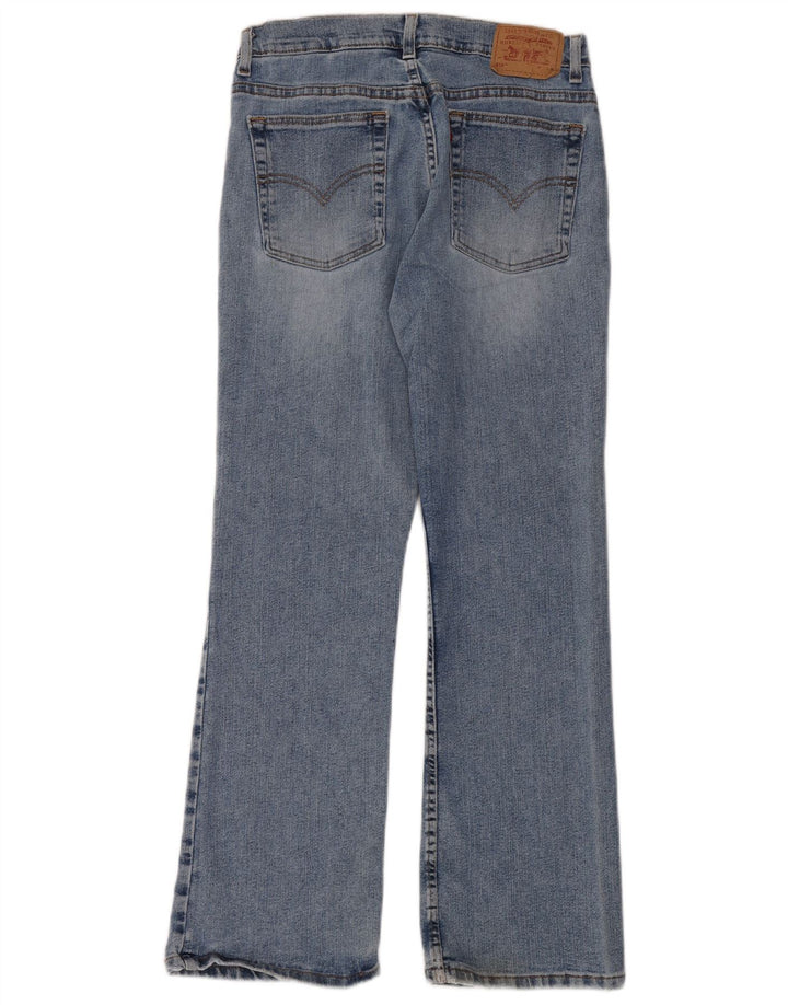 Calça jeans feminina Levi's 515 Bootcut US 10 grande W28 L30 azul algodão