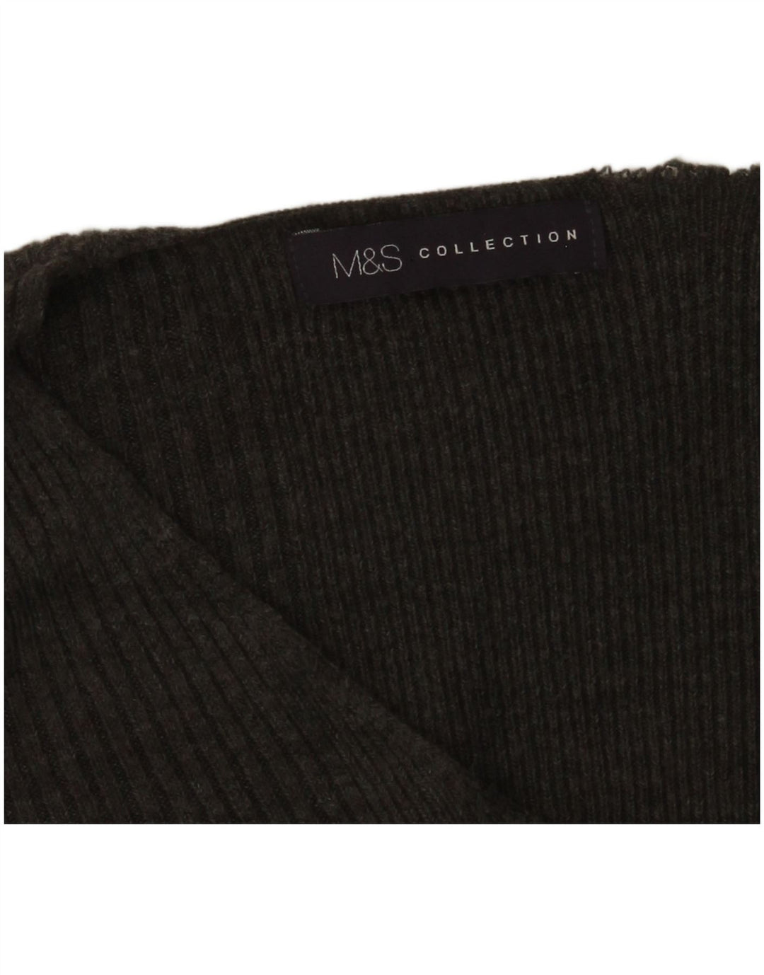 Suéter feminino Marks & Spencer com decote em V Reino Unido 14 cinza médio