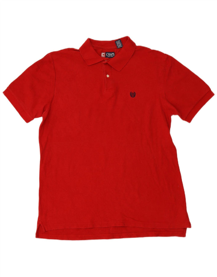Camisa polo masculina CHAPS grande algodão vermelho