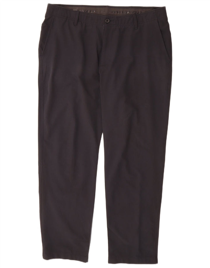 Under Armour Mens Straight Chino Calças W40 L30 Poliéster Preto