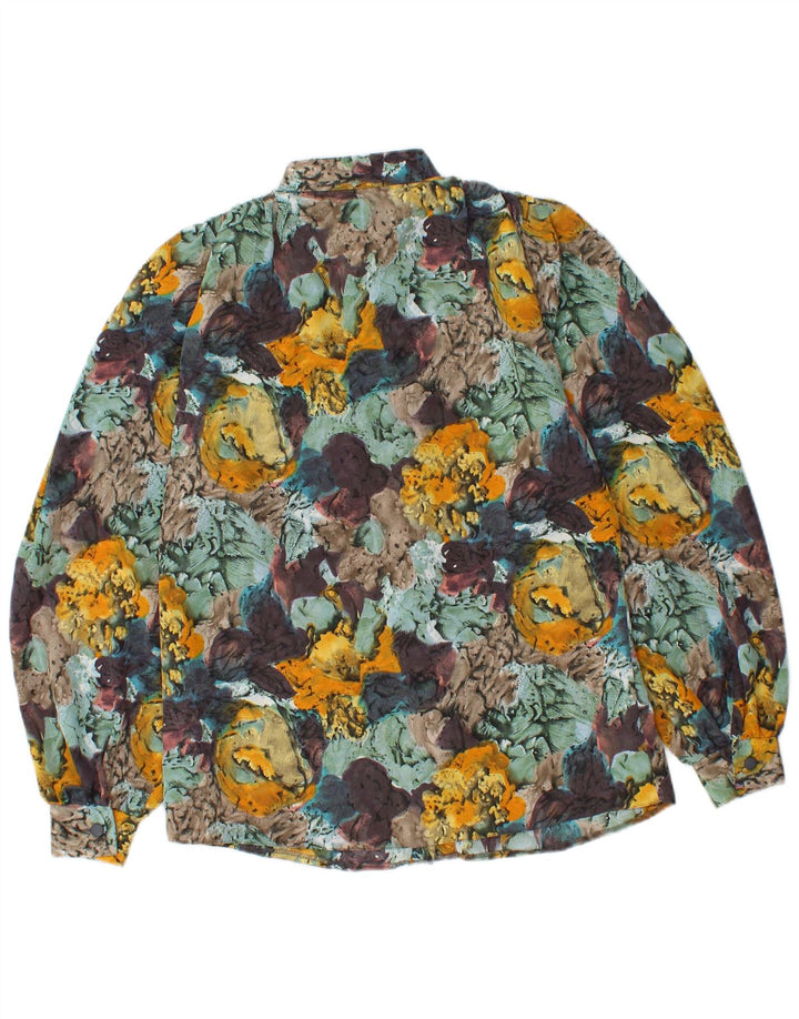 Blusa feminina CANDA com estampa abstrata UE 38 média multicolorida