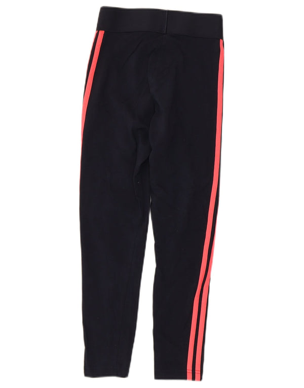 Leggings Adidas Mulher UK 4/6 XS Azul Marinho Algodão