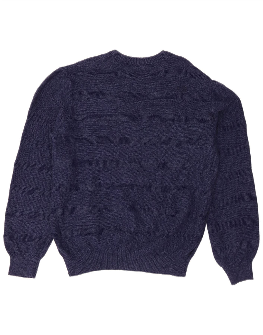 Suéter masculino Chaps com gola canoa médio listrado azul marinho