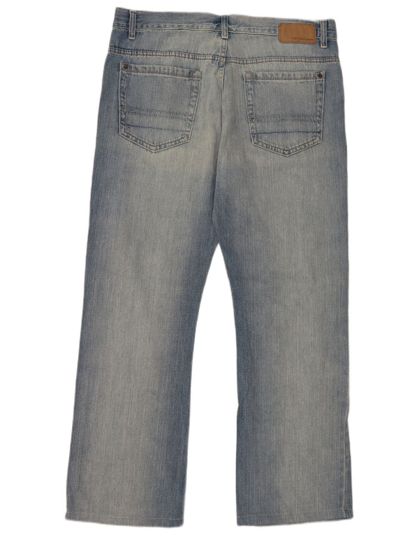 Calça jeans reta masculina Calvin Klein W34 L30 azul algodão