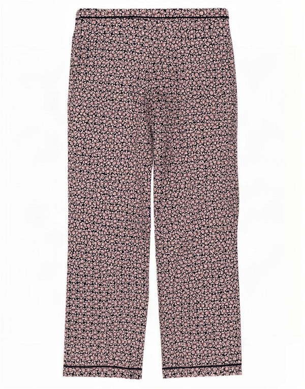 Calça casual feminina Marks & Spencer Reino Unido 12 médio W30 L30 azul marinho