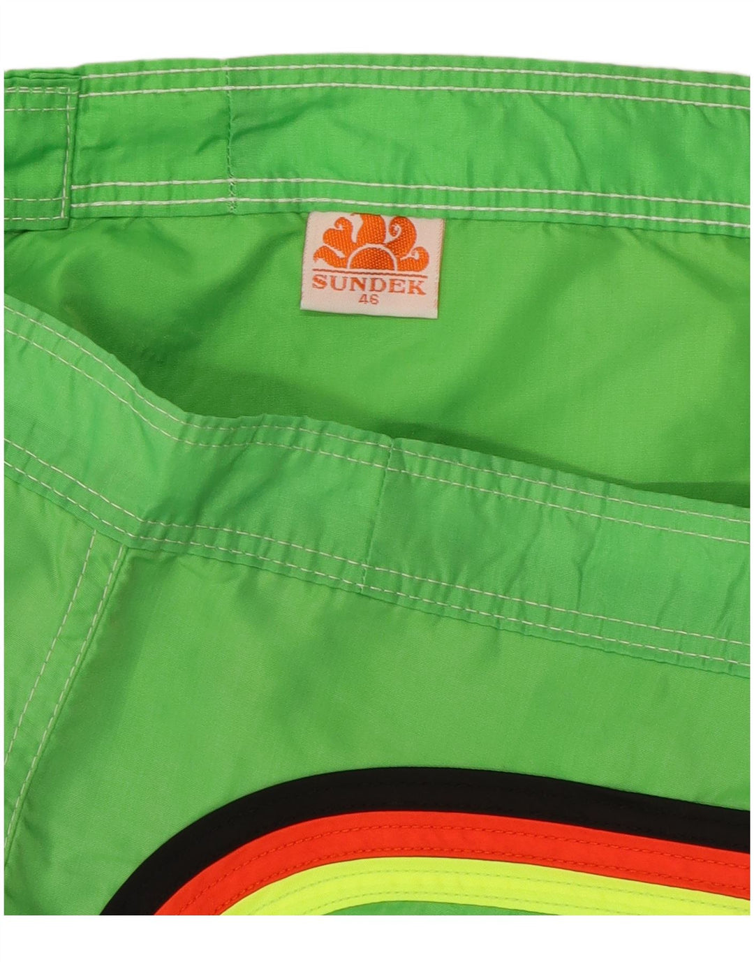 Shorts de natação masculino Sundek EU 46 XL verde nylon praia