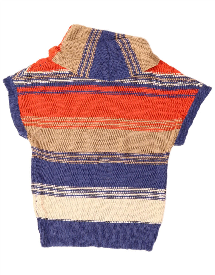 Suéter feminino Oasis com gola xale e gola grande Reino Unido 10 pequeno multicolorido
