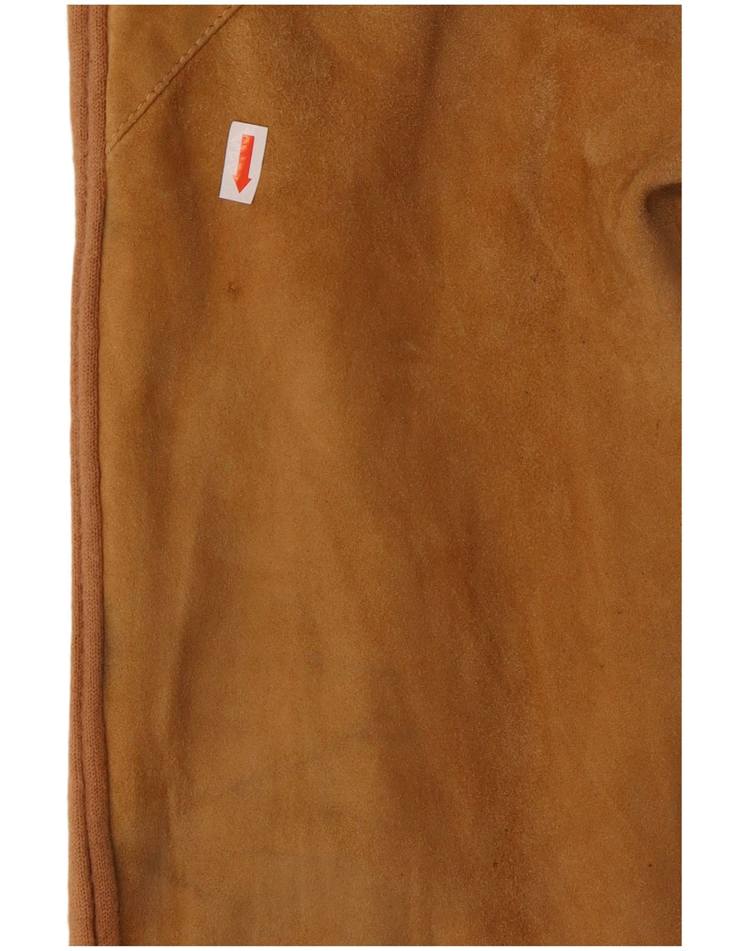 Jaqueta bomber masculina vintage de camurça Reino Unido 42 XL couro marrom