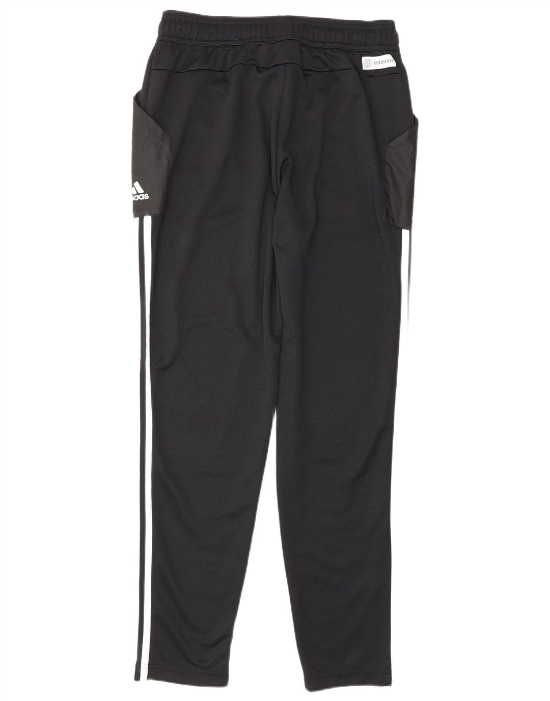 Calça de treino masculina Adidas Aeroready médio preto colorblock poliéster