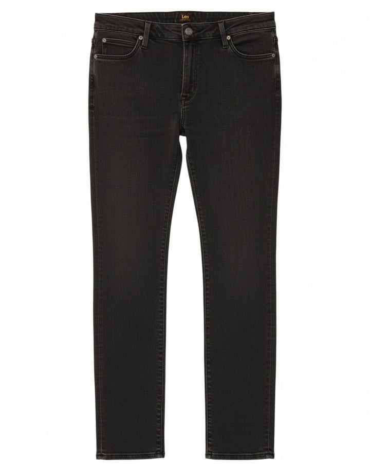 LEE Womens Elly Slim Jeans W33 L33 Cinza Algodão