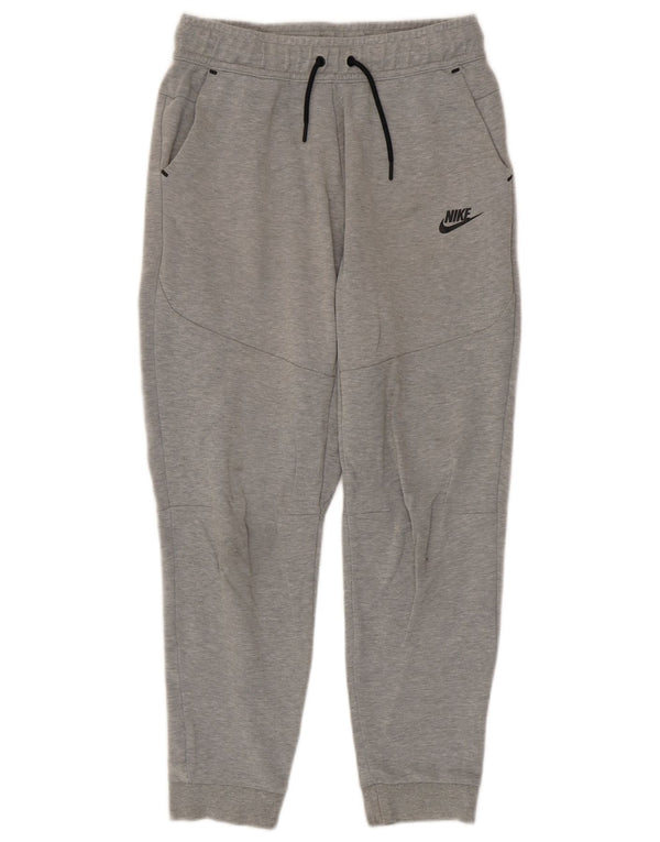 Calça de treino Nike Boys Joggers 13-14 anos XL cinza manchado de algodão