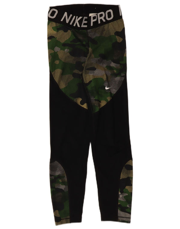 Leggings Nike Femininas Graphic UK 4 XS Preto Camuflagem Poliéster