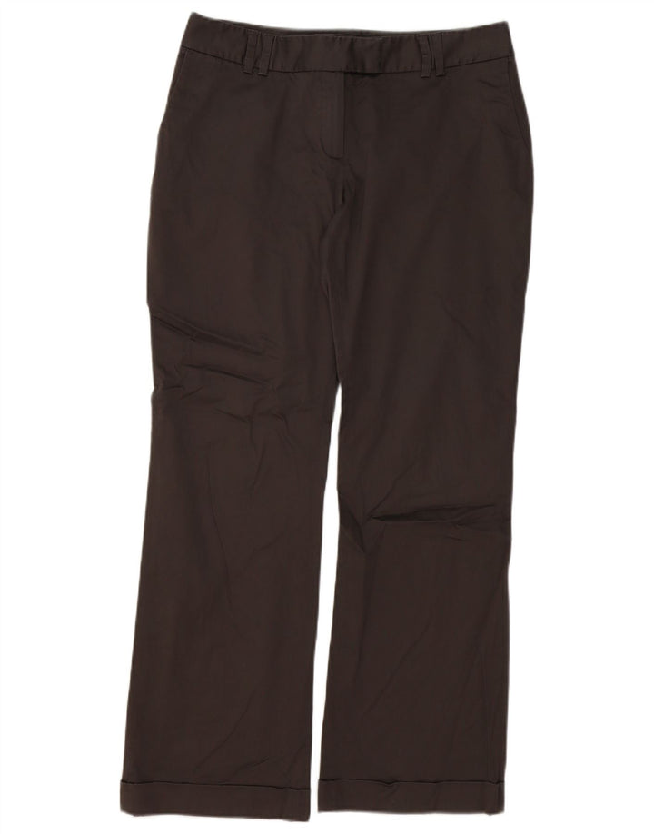 Calça feminina reta MASSIMO DUTTI EU 40 médio W32 L30 cinza