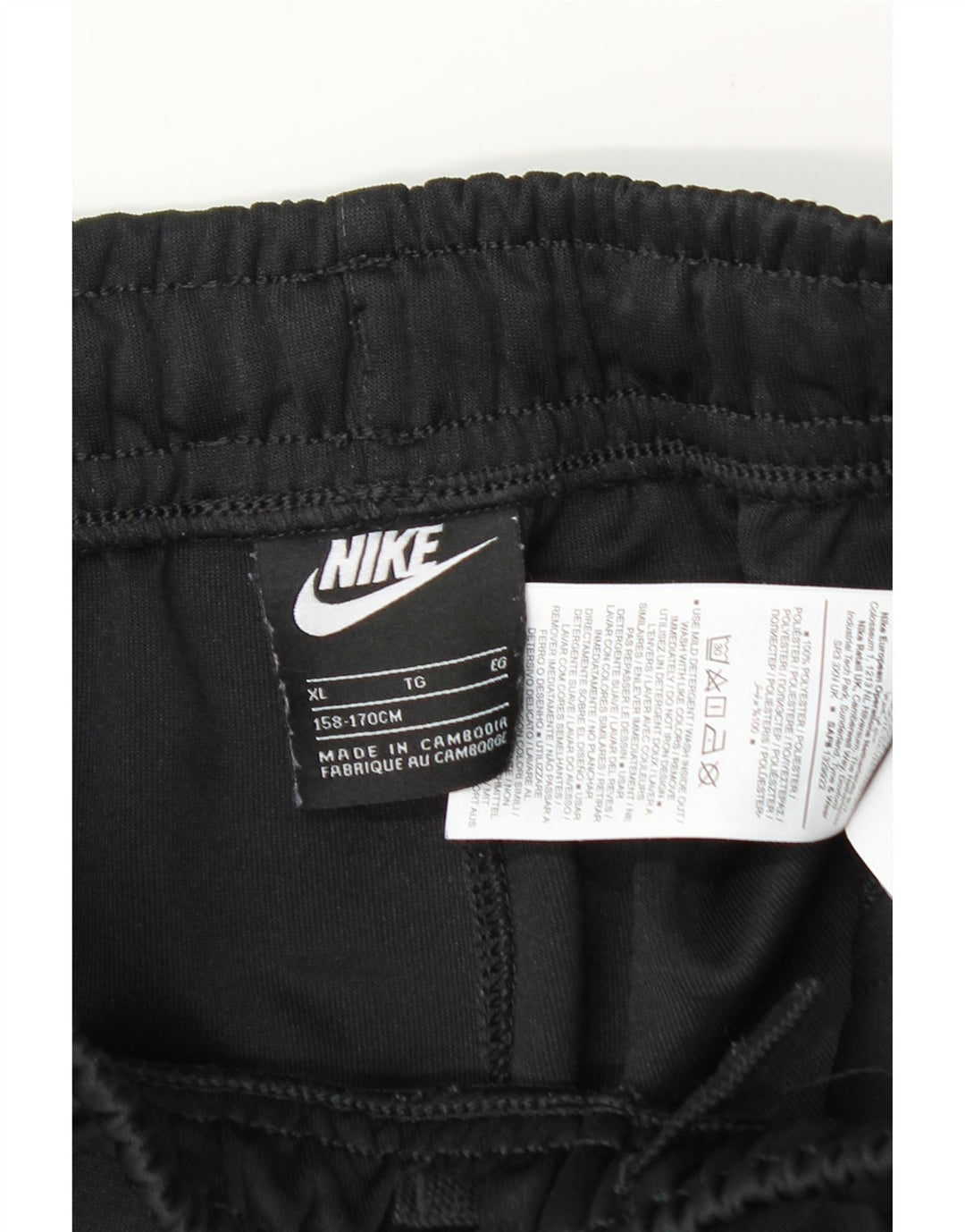 Calções desportivos Nike Boys 13-14 anos XL preto poliéster