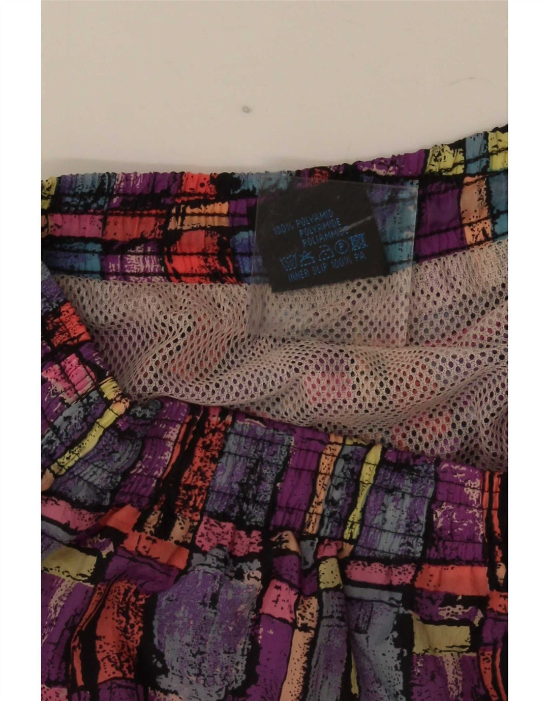 Shorts de natação masculino Santostefano pequeno poliamida geométrica multicolorida